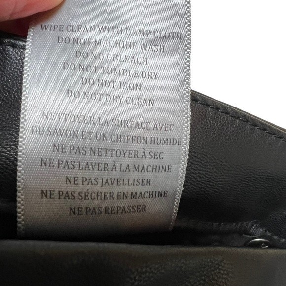 BLANK NYC The Varick Faux Leather Kick Flare Pants Black Size 31 - Picture 14 of 14